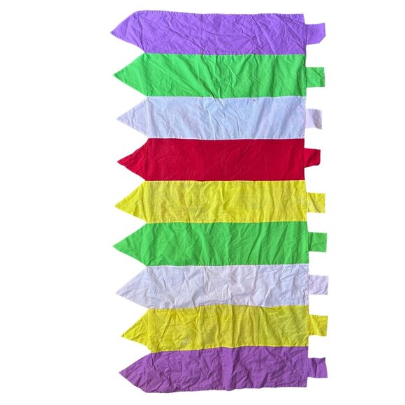 Vintage Alphabet Quilted Folk Art Patchwork Handmade 73"x40" One of a KInd Wall - Picture 12 of 14